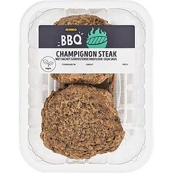 Foto van Jumbo bbq vega champignon steak met geroosterde knoflooksoja saus 2 stuks