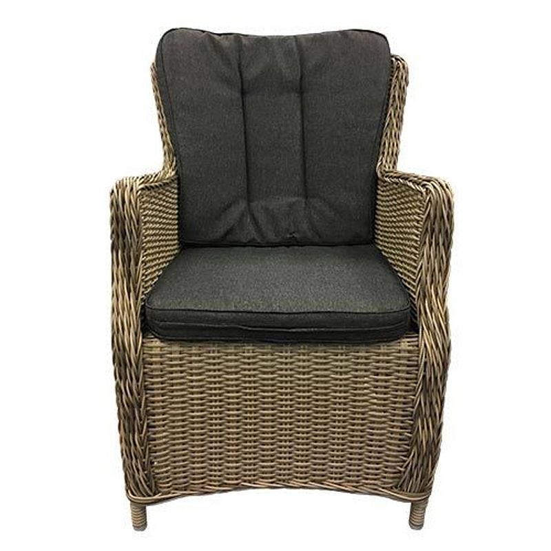 Foto van Canossa dining stoel incl handgreep wicker hm02 kobo - stof 239