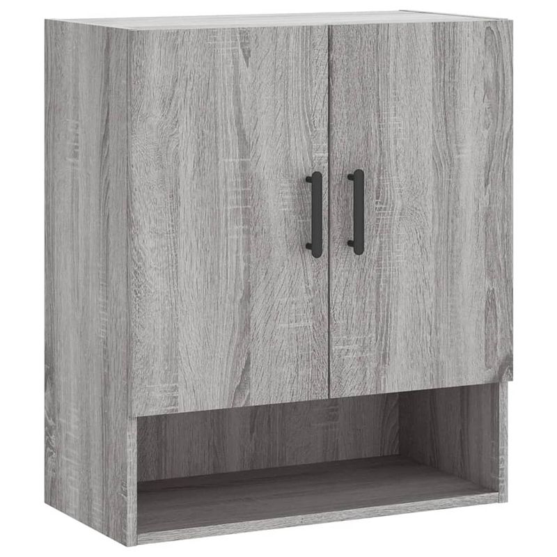 Foto van The living store wandkast - the living store - woonaccessoires - 60 x 31 x 70 cm - grijs sonoma eiken