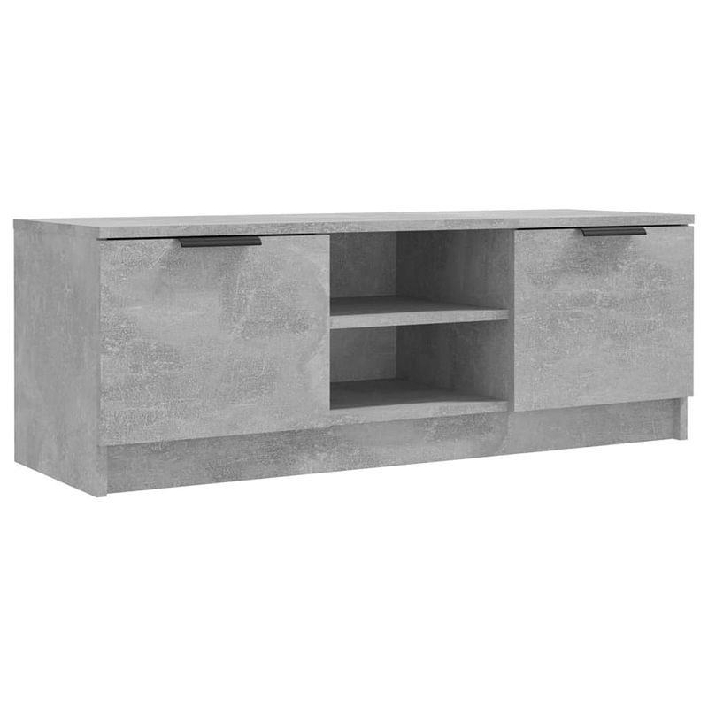 Foto van Vidaxl tv-meubel 102x35x36,5 cm bewerkt hout betongrijs