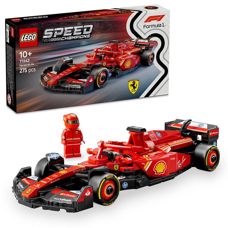 Foto van Lego speed champions ferrari sf-24 f1 racewagen 77242