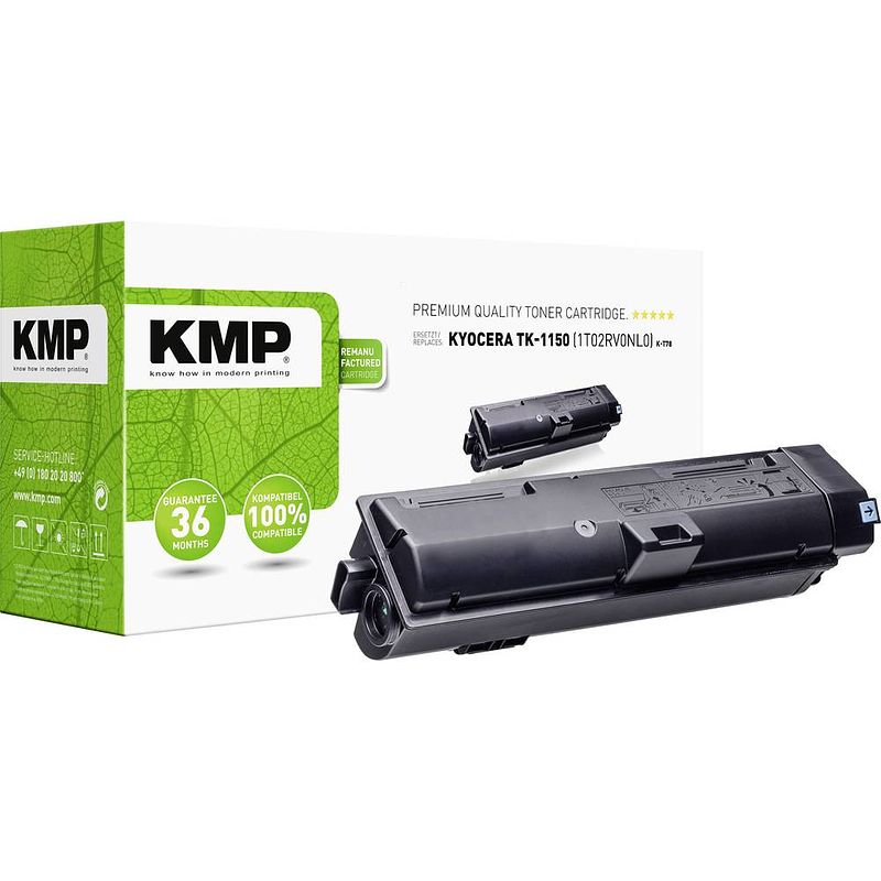 Foto van Kmp toner vervangt kyocera tk-1150 compatibel zwart 3500 bladzijden k-t78