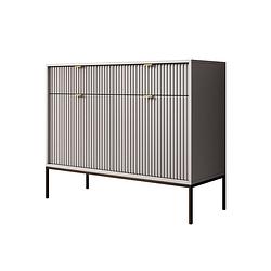 Foto van Meubella dressoir navil - grijs - 104 cm