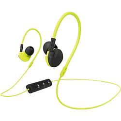 Foto van Hama active bt in ear oordopjes bluetooth sport geel headset, volumeregeling, bestand tegen zweet
