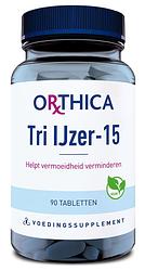 Foto van Orthica tri ijzer-15 tabletten
