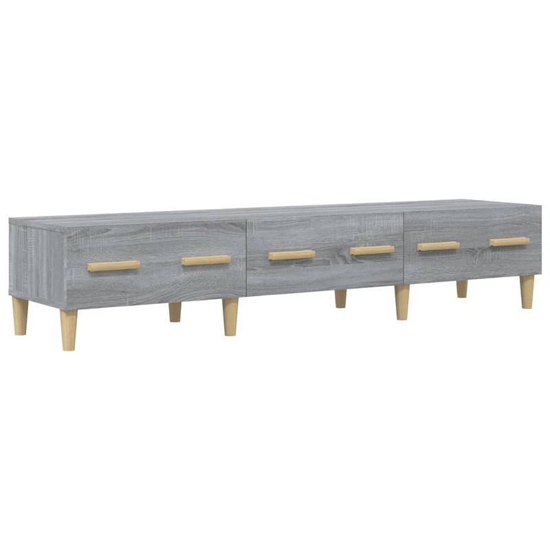 Foto van The living store tv meubel - sonoma eiken - 150 x 34.5 x 30 cm - modern en stevig