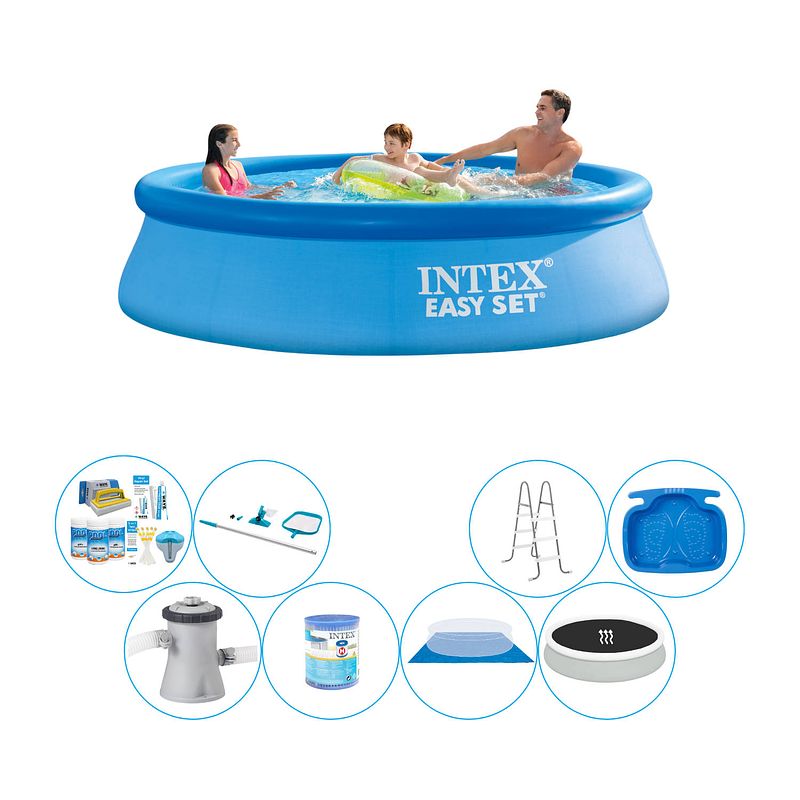 Foto van Deluxe zwembad deal - intex easy set rond 305x76 cm