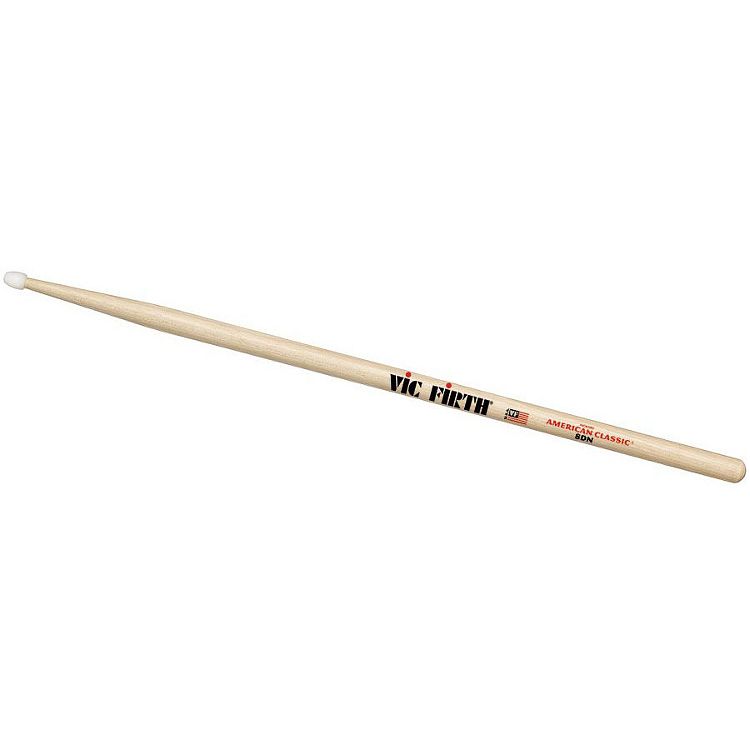 Foto van Vic firth 8dn drumstokken hickory 8d met nylon tip