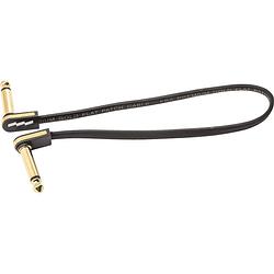 Foto van Ebs pcf-pg28 premium gold flat patchkabel mono haaks 28 cm