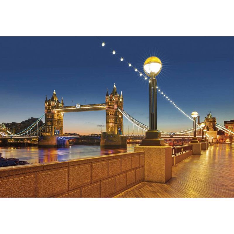 Foto van Komar tower bridge fotobehang 368x254cm 8-delen