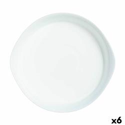 Foto van Serveerschaal luminarc smart cuisine rond wit glas ø 28 cm (6 stuks)