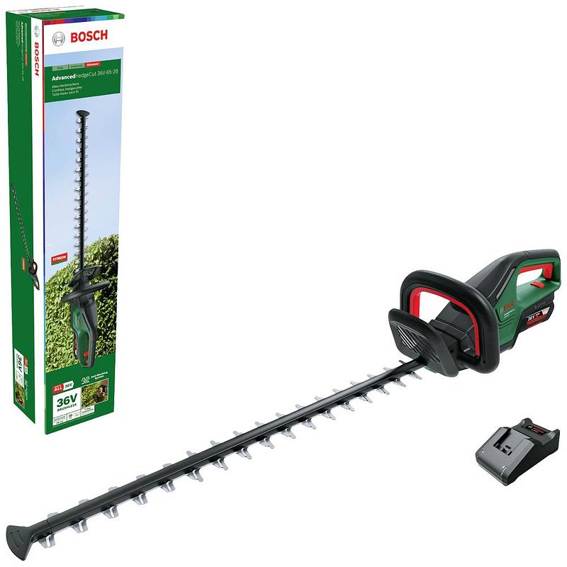 Foto van Bosch home and garden advancedhedgecut 36v-65-28 heggenschaar accu incl. accu, incl. oplader 36 v li-ion