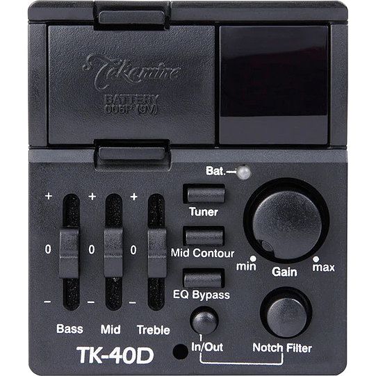 Foto van Takamine tk-40d g-series dual input guitar preamp voorversterker voor elektrisch-akoestische westerngitaar