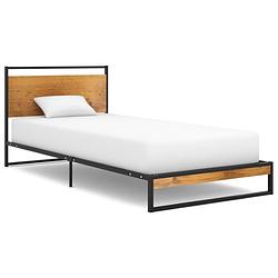 Foto van Vidaxl bedframe metaal 90x200 cm