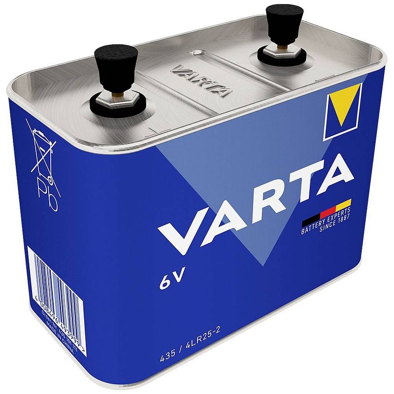 Foto van Varta professional 435 alk 4lr25-2 speciale batterij 4lr25-2 schroefcontact alkaline 6 v 33000 mah 1 stuk(s)