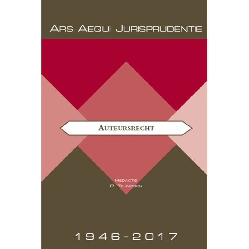 Foto van Jurisprudentie auteursrecht 1946-2017 - ars aequi