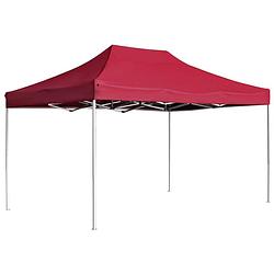 Foto van Vidaxl partytent professioneel inklapbaar 4,5x3 m aluminium wijnrood