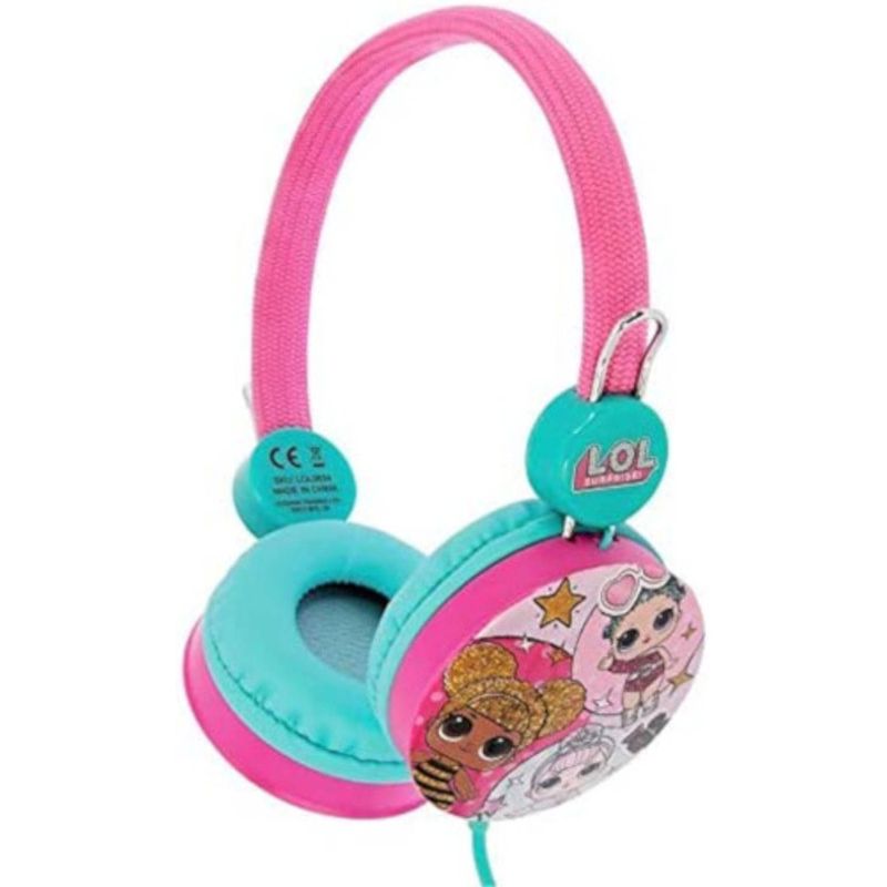 Foto van L.o.l. surprise! koptelefoon meisjes 90 cm roze/blauw