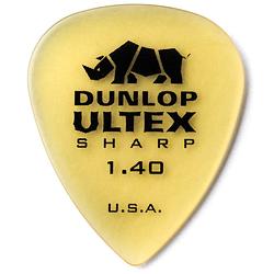 Foto van Dunlop 433p140 ultex sharp pick 1.40 mm plectrumset (6 stuks)