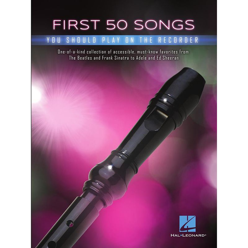 Foto van Hal leonard first 50 songs you should play on recorder songboek voor blokfluit