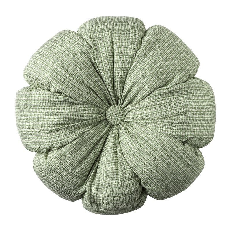 Foto van Kussen knoop rond - groen - ø42 cm