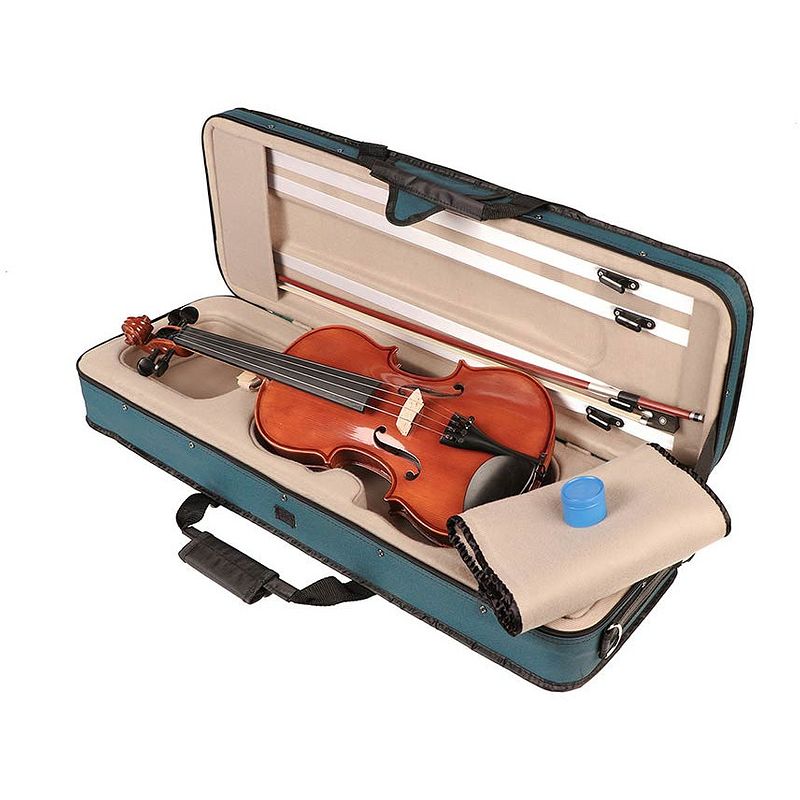 Foto van Leonardo lv-2034 student series violin outfit 3/4 akoestische viool inclusief koffer en strijkstok