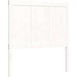 Foto van The living store bedframe - massief grenenhout - 195.5 x 95.5 x 100 cm - wit