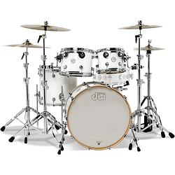 Foto van Dw drums ddlg2214wh design series maple gloss white 4d. shellset