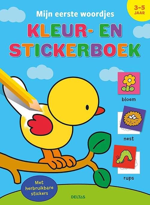 Foto van Mijn eerste woordjes kleur- en stickerboek (3-5 j.) - paperback (9789044762792)