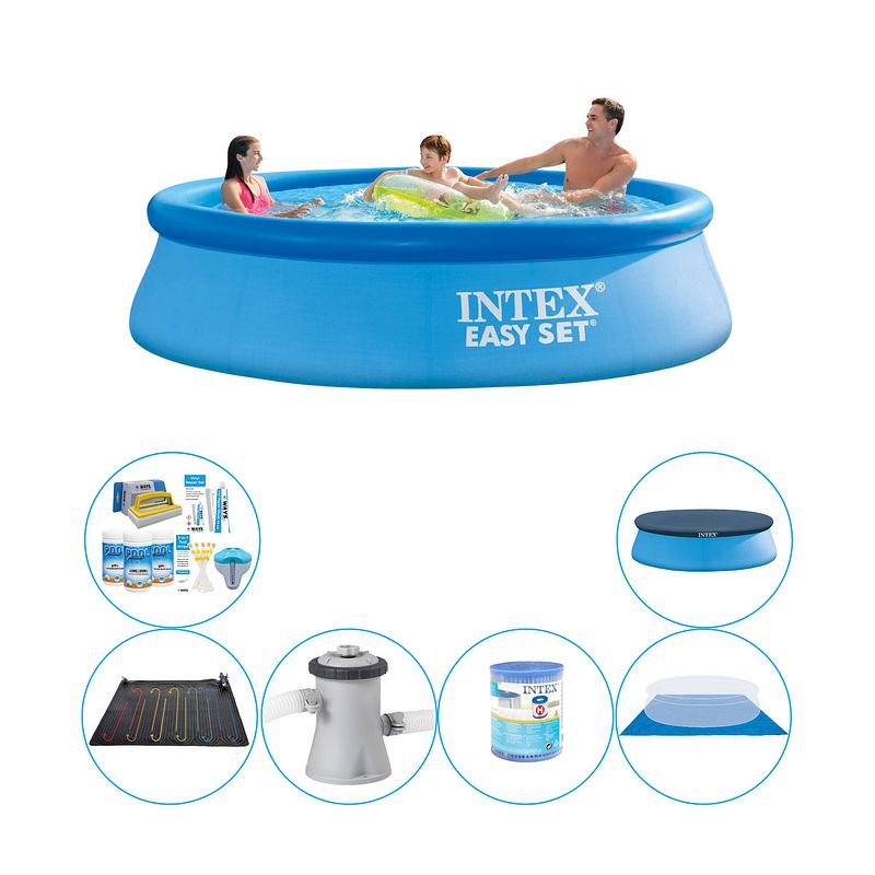 Foto van Zwembad combi deal - intex easy set rond 305x76 cm