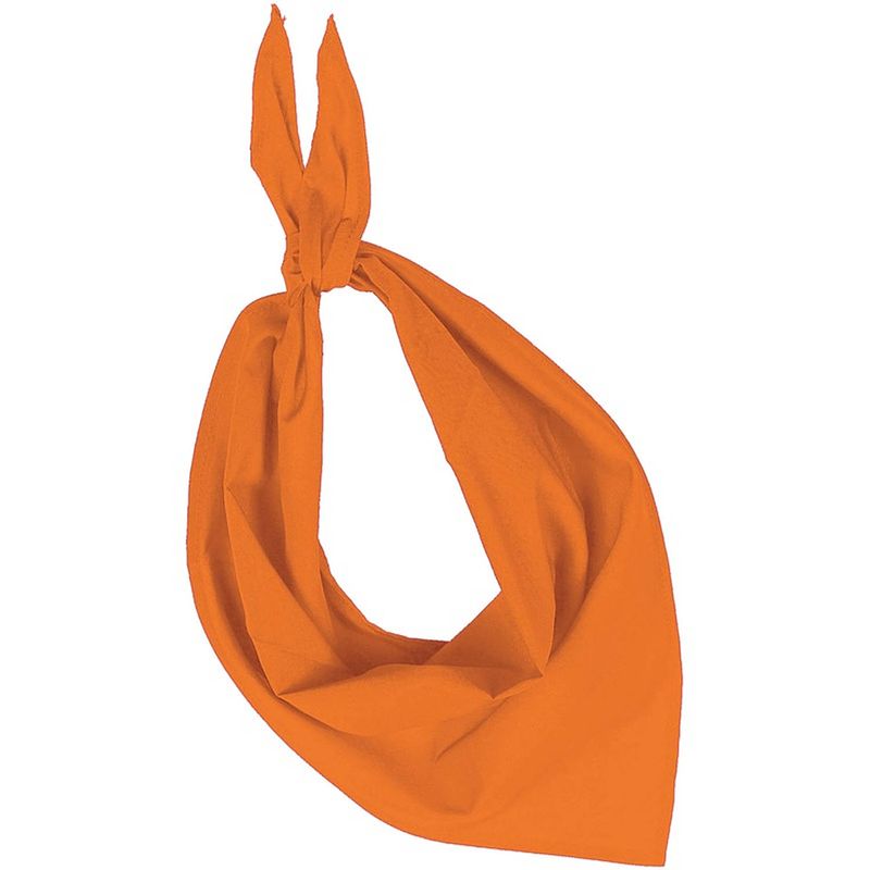 Foto van Oranje basic bandana/hals zakdoeken/sjaals/shawls voor volwassenen - bandana's