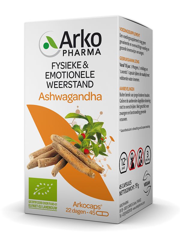 Foto van Arkocaps biologische ashwaganda capsules