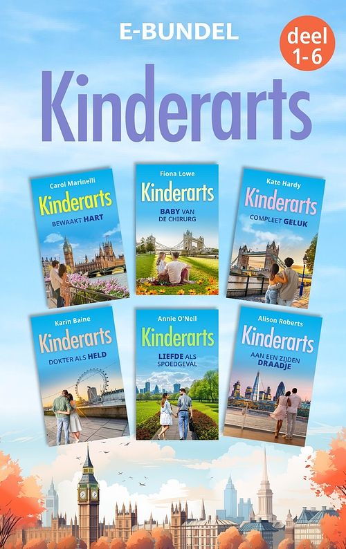 Foto van Kinderarts 1-6 - carol marinelli, fiona lowe, kate hardy, karin baine, annie o'neil, alison roberts - ebook