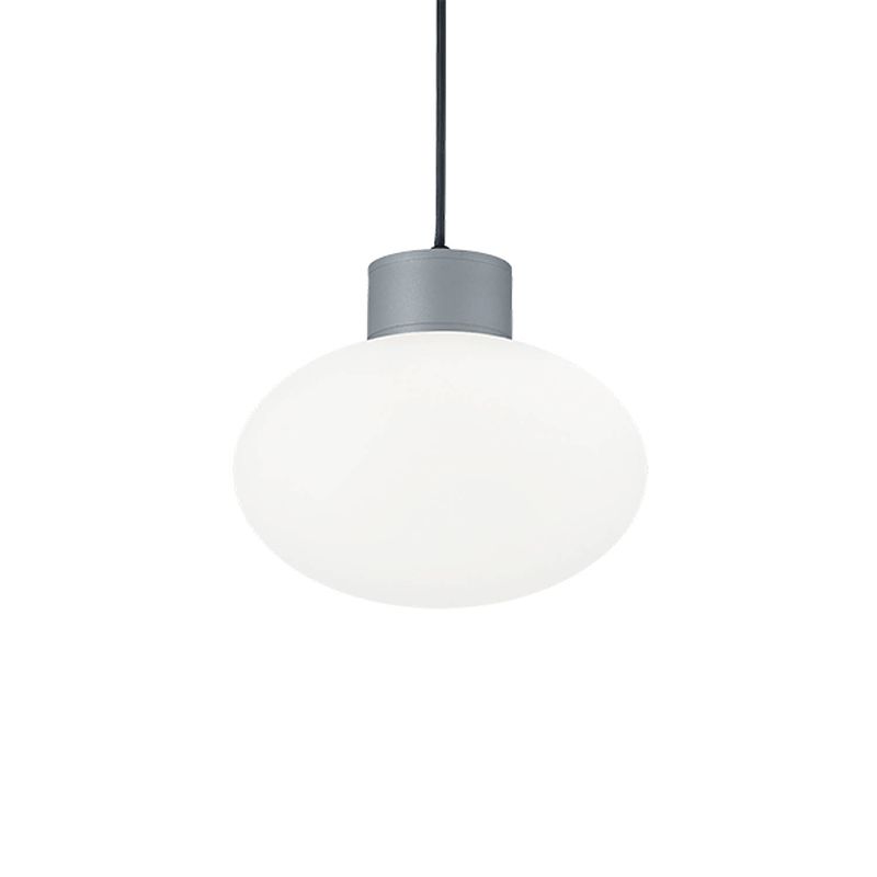 Foto van Ideal lux - clio - hanglamp - aluminium - e27 - grijs