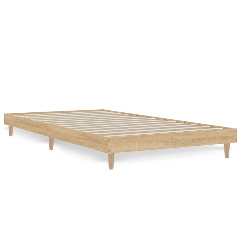 Foto van Vidaxl bedframe bewerkt hout sonoma eikenkleurig 90x200 cm