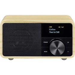 Foto van Sangean genuine mini ddr-7 radio dab+, vhf (fm) aux, bluetooth hout