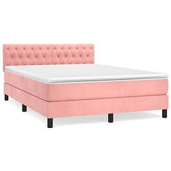 Foto van The living store boxspringbed - the living store - bed - 193x144x78/88 cm - zacht fluweel