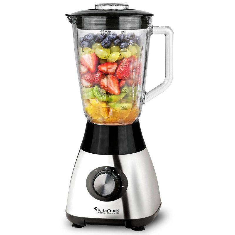 Foto van Turbotronic bg5 blender met glazen kan - 1.5 liter - 1200w