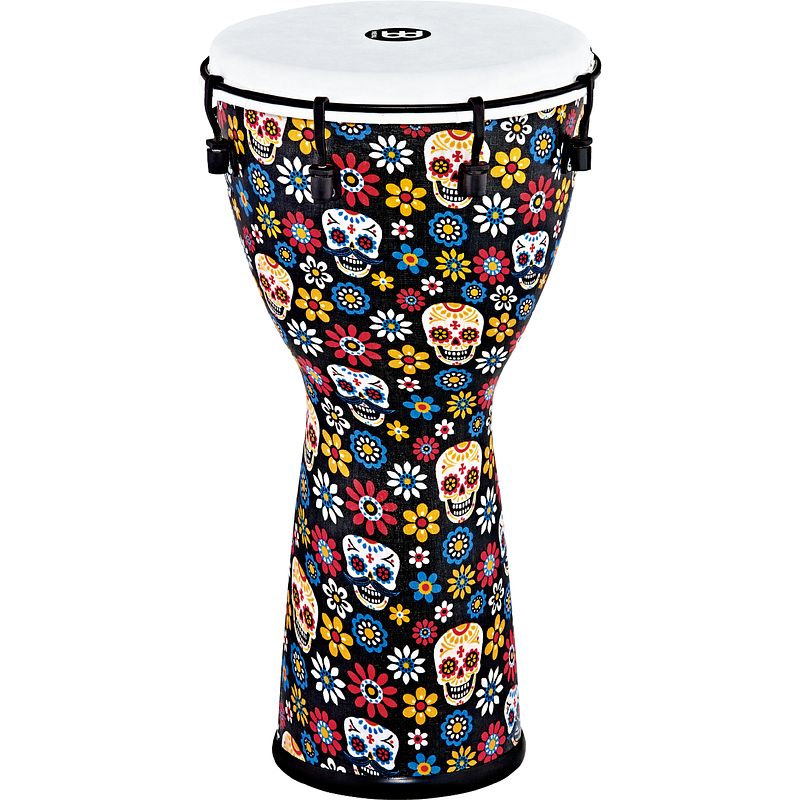 Foto van Meinl adj10-da alpine series day of the dead djembe 10 inch