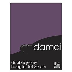 Foto van Damai multiform double jersey hoeslaken purple-140 x 200/210/220 cm