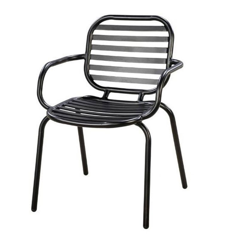 Foto van Yoi - tomo dining chair alu/black