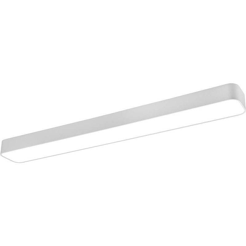 Foto van Led plafondlamp - plafondverlichting - trion astinto - 37w - aanpasbare kleur - dimbaar - rechthoek - mat wit -