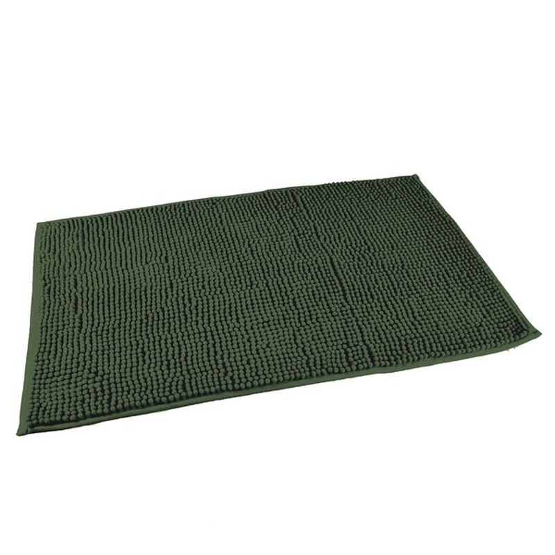 Foto van Casa di elturo badmat chenille laagpolig tijm groen - 75 x 45 cm