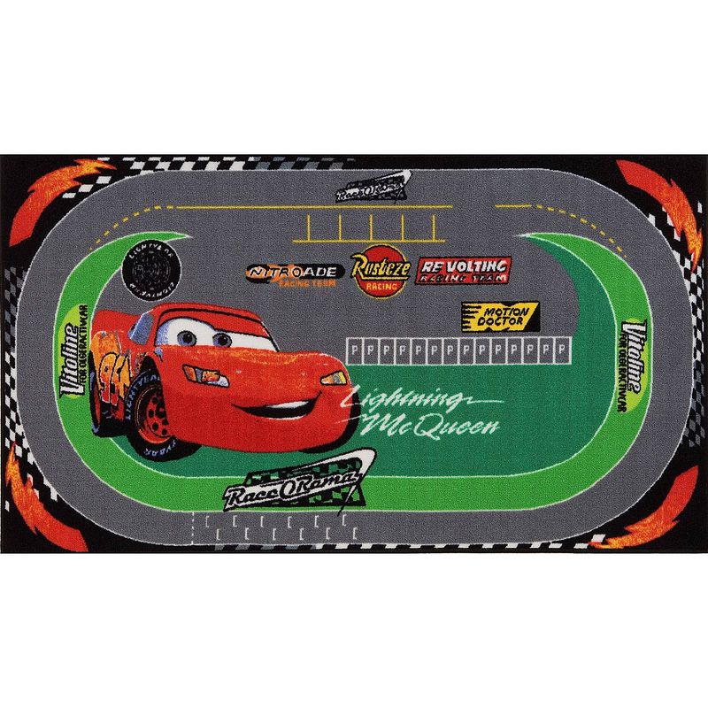 Foto van Disney vloerkleed cars racing 140 x 80 cm