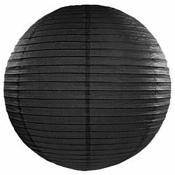 Foto van Luxe bol lampion zwart 50 cm diameter - feestlampionnen