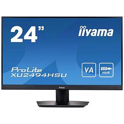 Foto van Iiyama xu2494hsu-b2 led-monitor 60.5 cm (23.8 inch) energielabel e (a - g) 1920 x 1080 pixel full hd 4 ms usb, hdmi, displayport, hoofdtelefoon (3.5 mm
