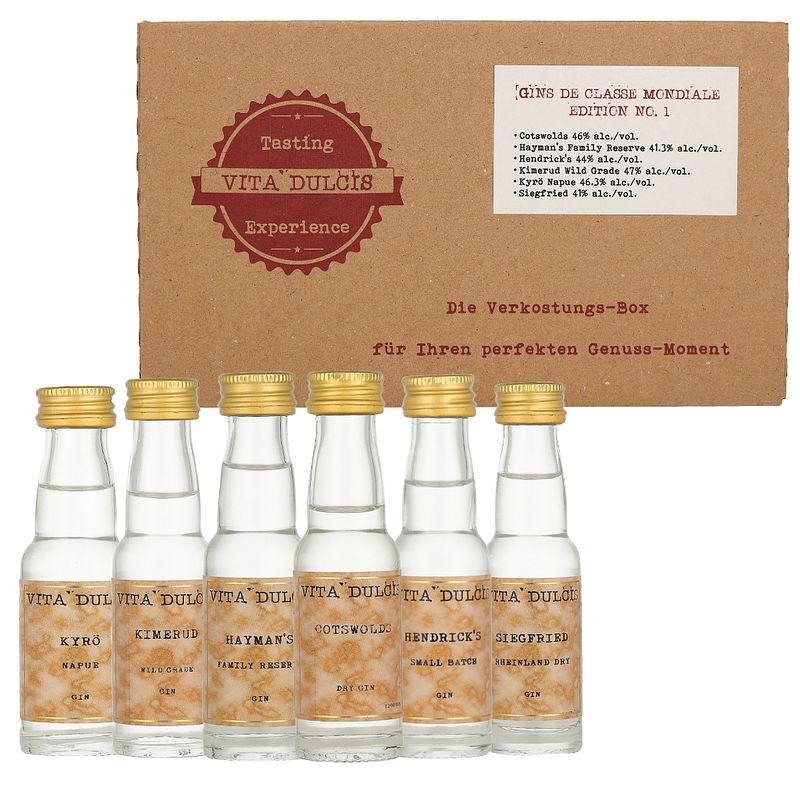 Foto van Vita dulcis tasting box world class gin edition 1 12cl