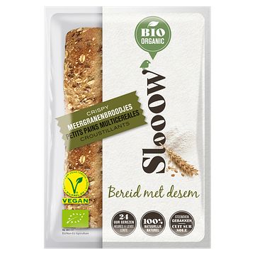 Foto van Slooow crispy meergranen broodjes 4 stuks bij jumbo