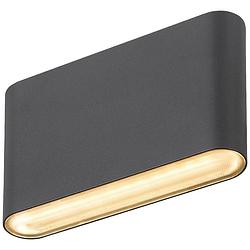 Foto van Slv oval 14 black 1007142 led-wandlamp 5.7 w led zwart