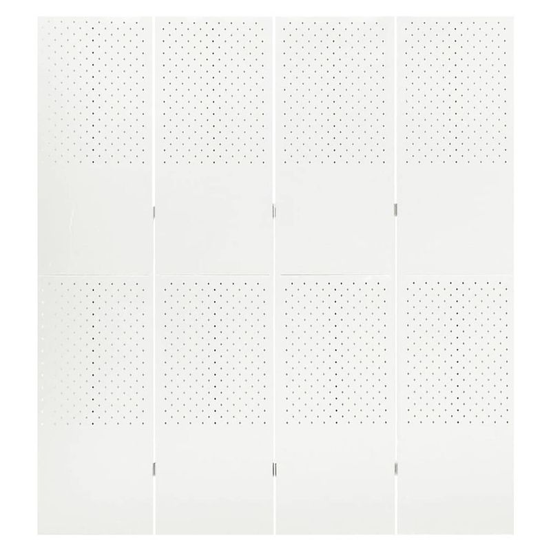 Foto van Infiori kamerscherm met 4 panelen 160x180 cm staal wit
